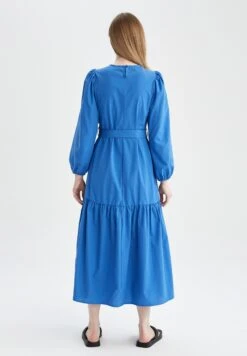 DeFacto Tiered- Jurk - Blue -DeFacto f40b2b44eb32494b8cb74b666132e35f