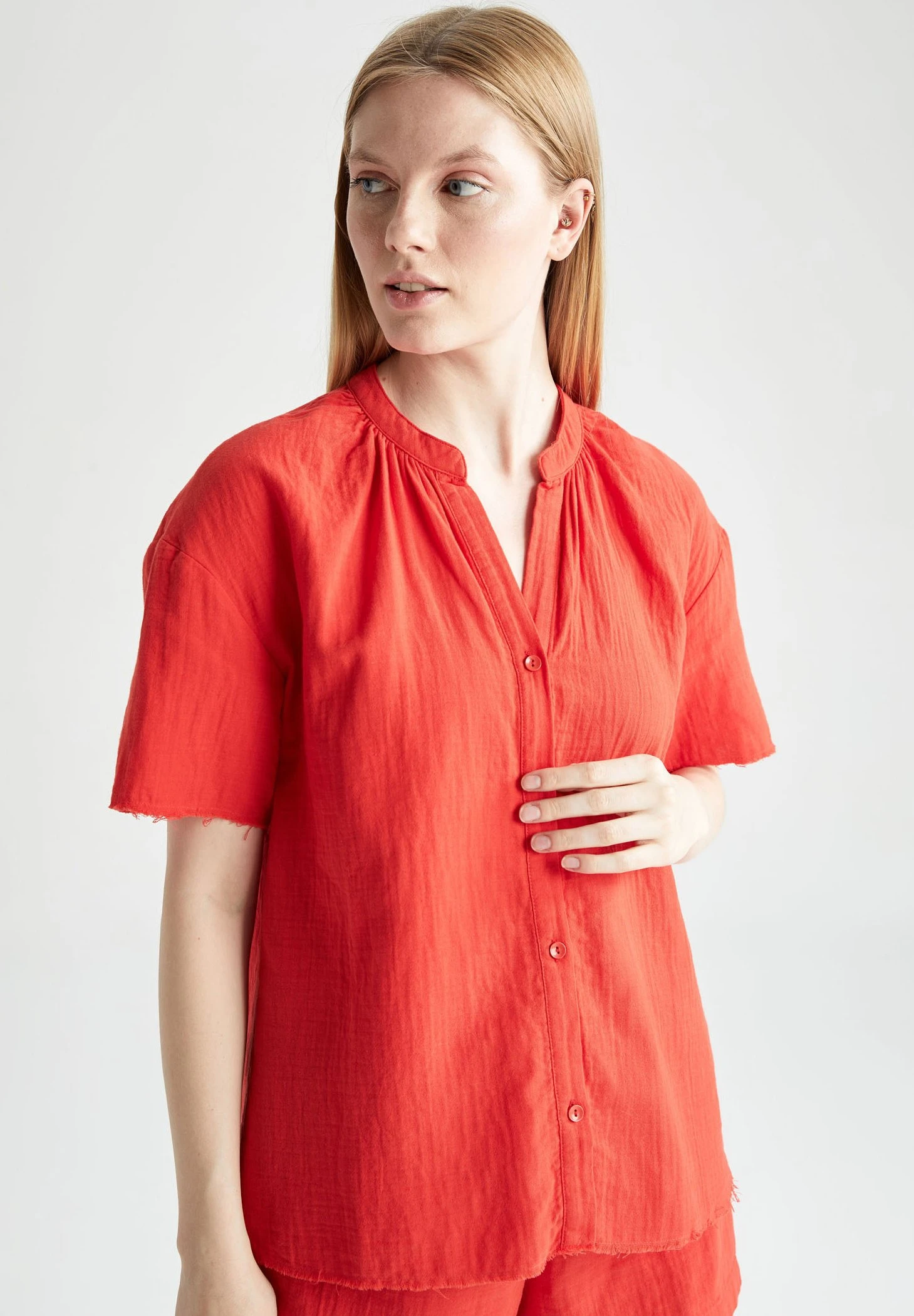 DeFacto Pyjamashirt - Red 3 DeFacto Pyjamashirt - Red