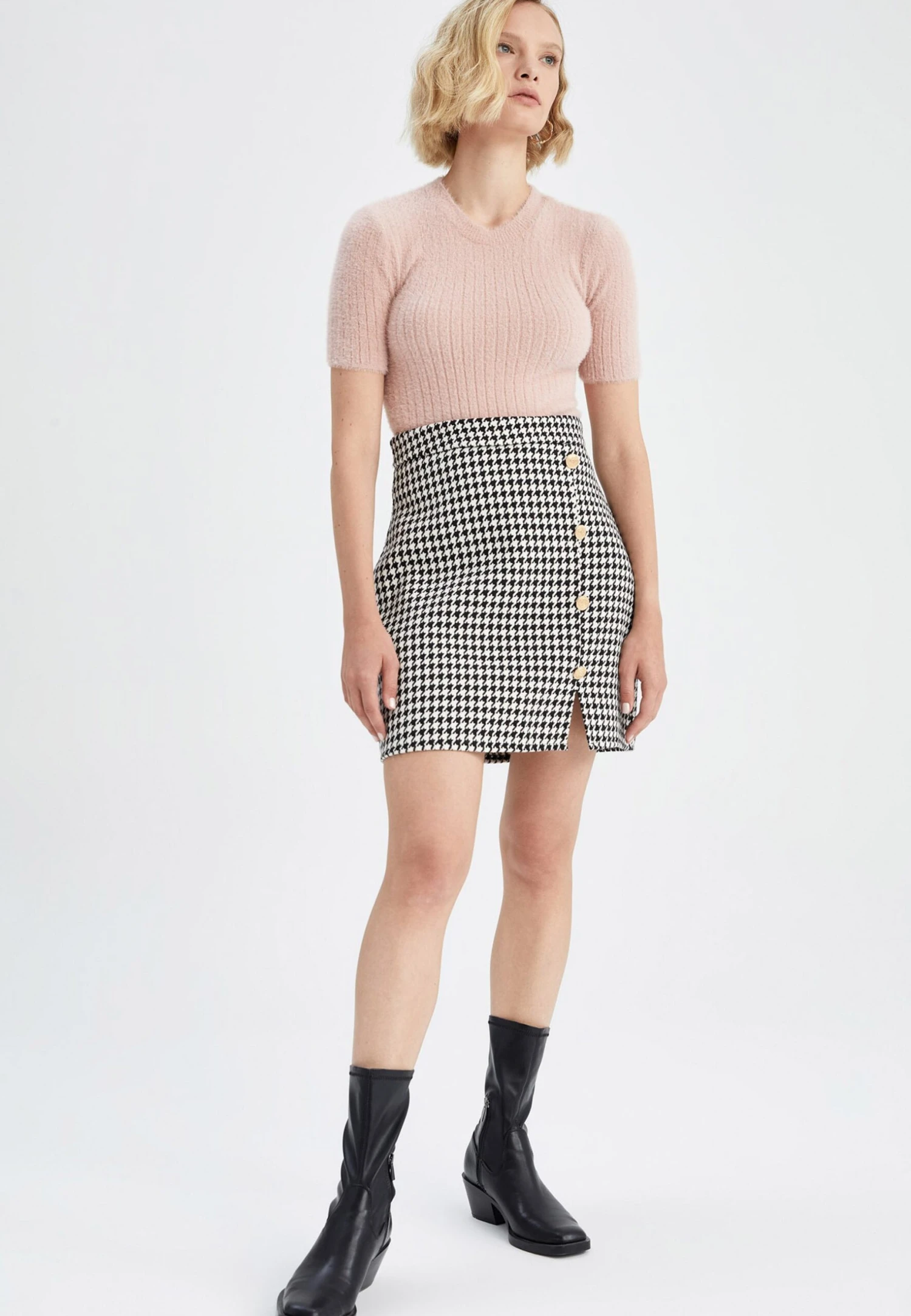 DeFacto A-Lijn Rok - Black 4 DeFacto A-Lijn Rok - Black - Afbeelding 2