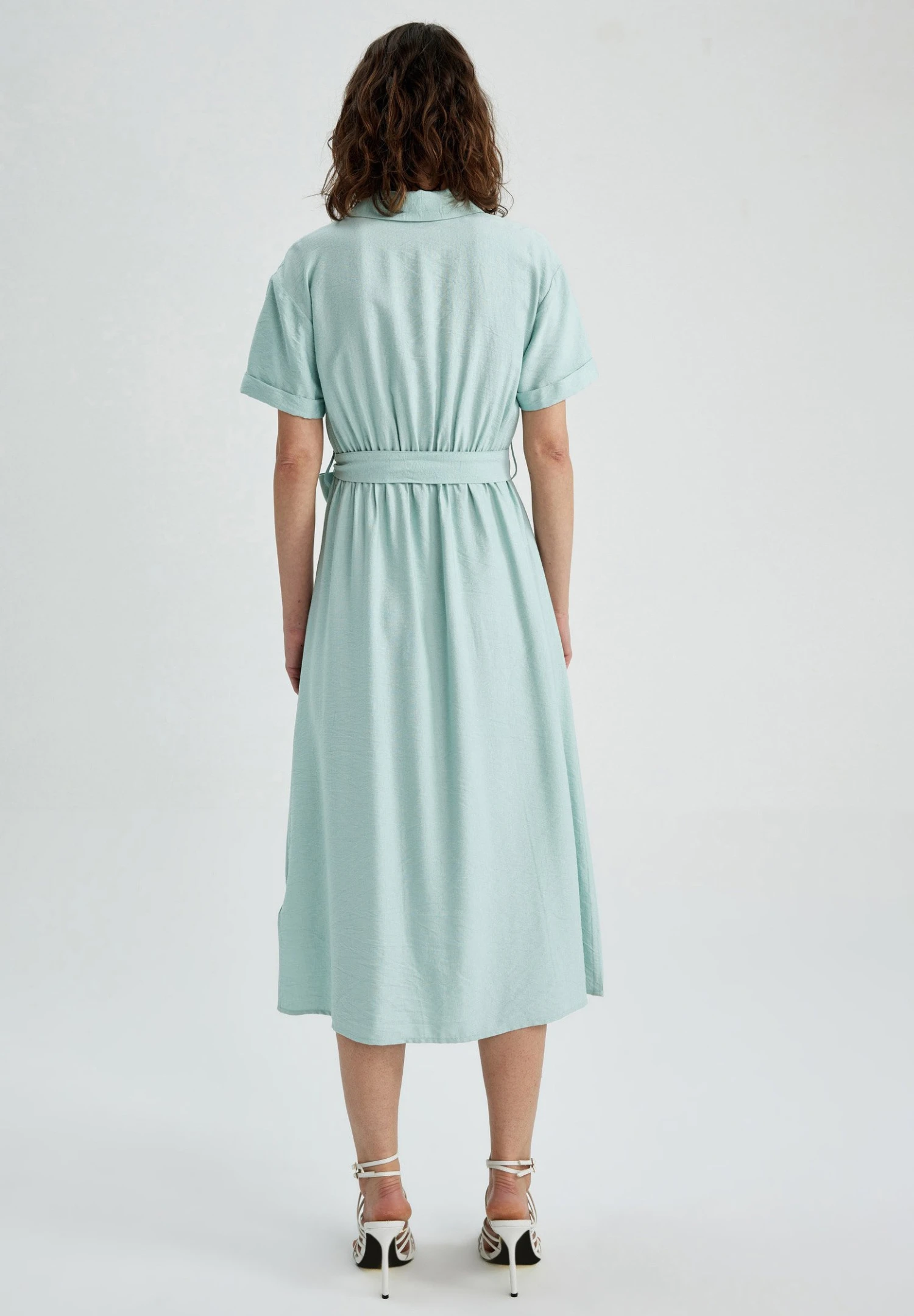 DeFacto Blousejurk - Turquoise 5 DeFacto Blousejurk - Turquoise - Afbeelding 3