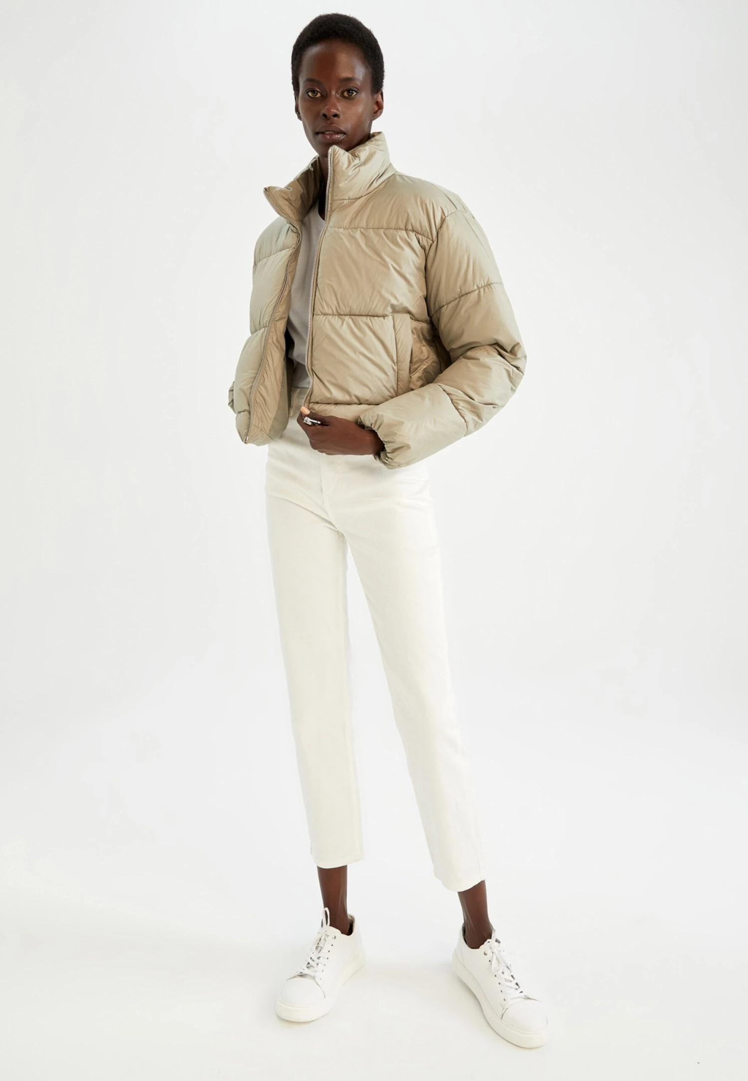 DeFacto Cropped Fit - Winterjas - Brown 4 DeFacto Cropped Fit - Winterjas - Brown - Afbeelding 2