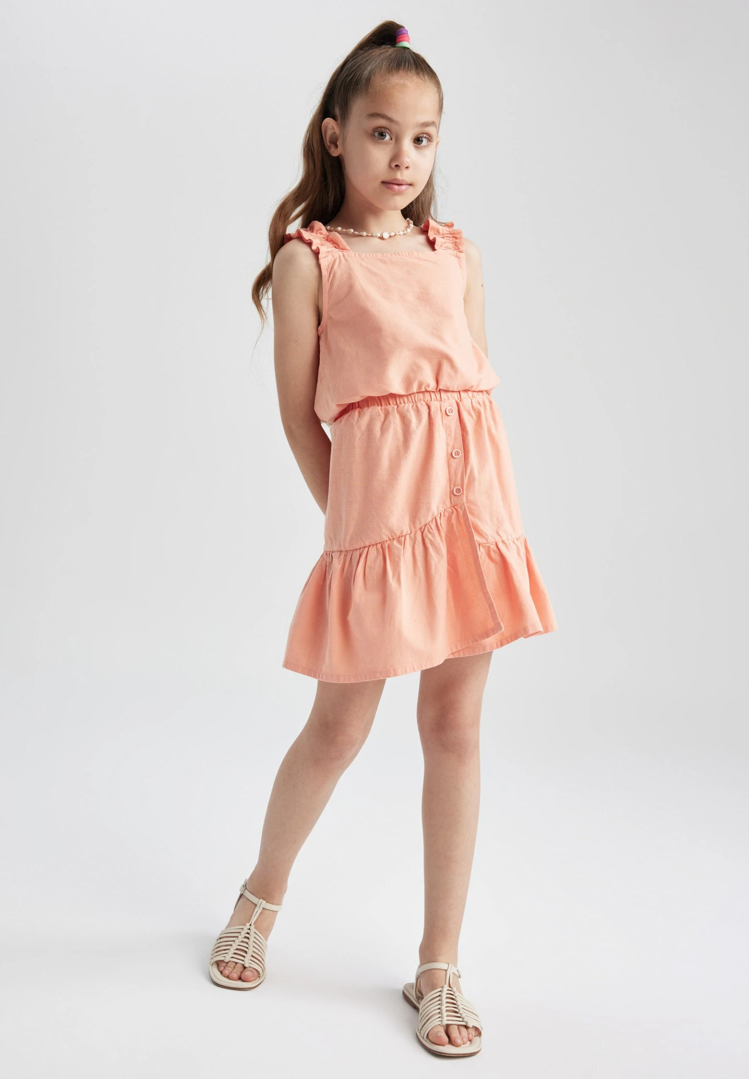 DeFacto Minirok - Orange 5 DeFacto Minirok - Orange - Afbeelding 3