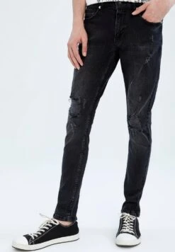 DeFacto Carlo - Slim Fit Jeans - Black