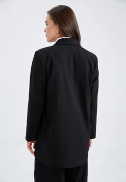 DeFacto Regular Fit - Halflange Jas - Black 7 DeFacto Regular Fit - Halflange Jas - Black -DeFacto f5e98b48e23e4640a5597664cba523a2