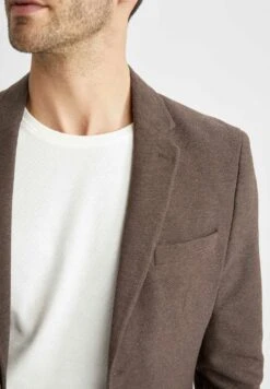 DeFacto Blazer - Brown 10 DeFacto Blazer - Brown -DeFacto f5f9165df07a46f9ac9eadb24949cad9