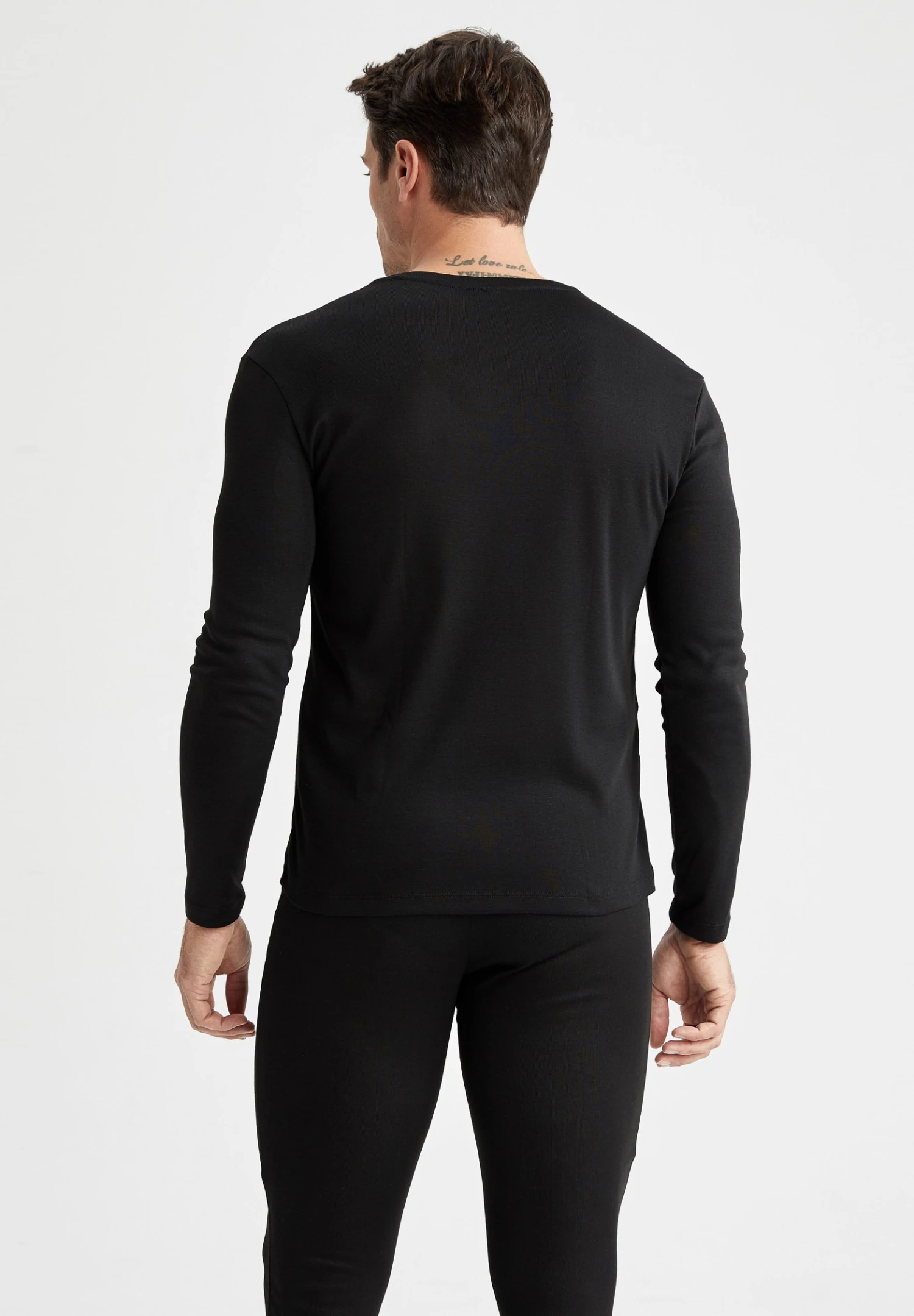 DeFacto Slim Fit-Warmtech - Hemd - Black 5 DeFacto Slim Fit-Warmtech - Hemd - Black - Afbeelding 3