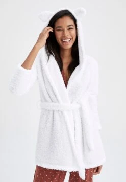 DeFacto Relax Fit - Badjas - White