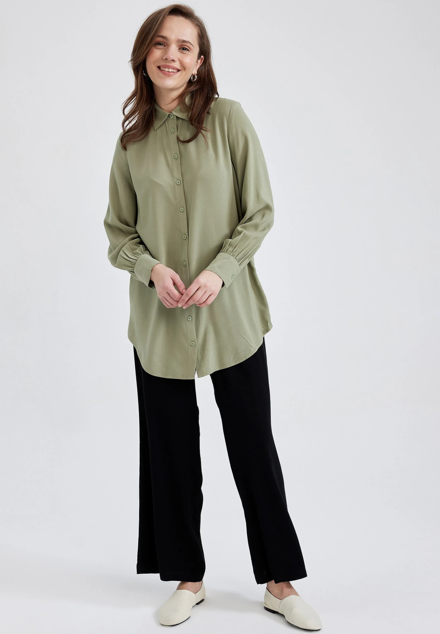 DeFacto Palazzo - Broek - Black 4 DeFacto Palazzo - Broek - Black - Afbeelding 2