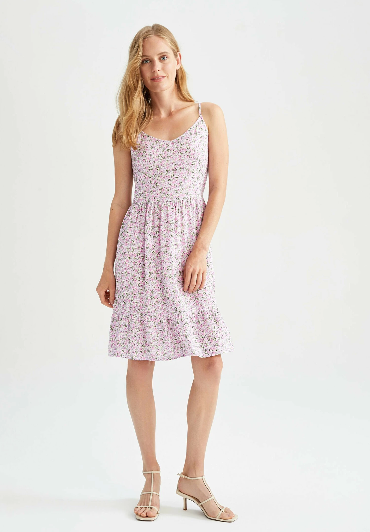 DeFacto Tiered- Jurk - Purple 4 DeFacto Tiered- Jurk - Purple - Afbeelding 2