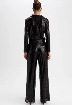 DeFacto Wide Leg- Broek - Black -DeFacto f88c8a44ccdb44e3b0efc9de8b8f455b