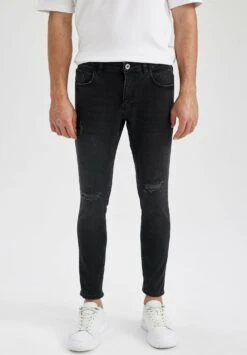 DeFacto Comfort Fit - Slim Fit Jeans - Black