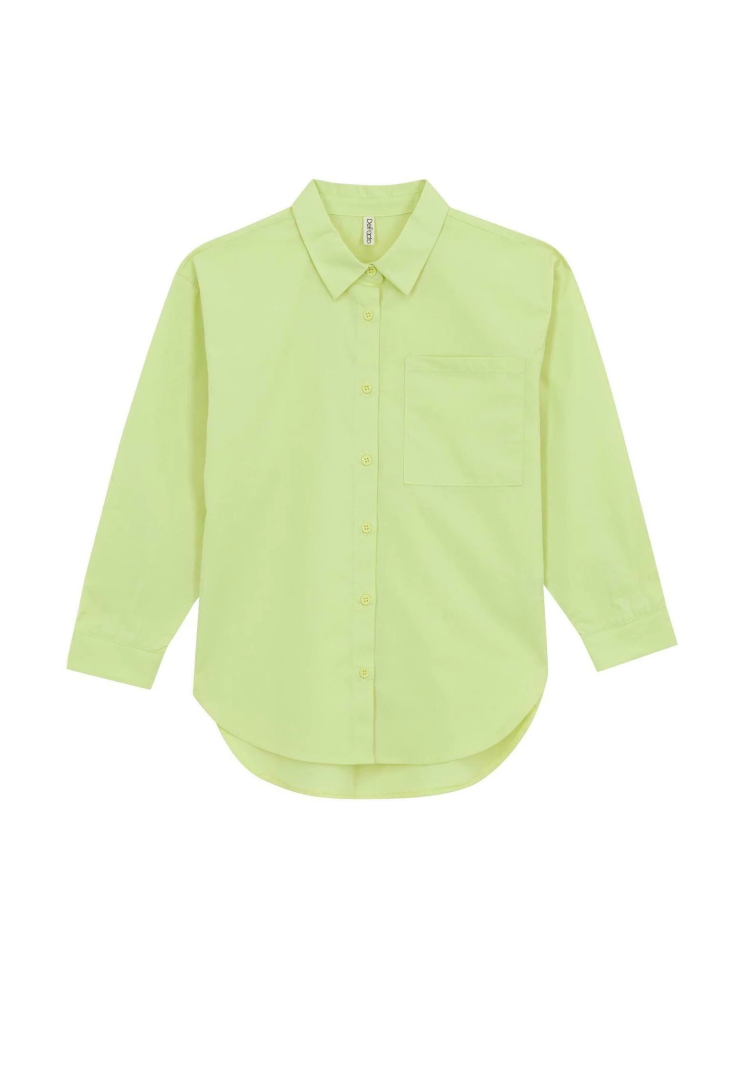 DeFacto Oversize Fit- Overhemdblouse - Green 3 DeFacto Oversize Fit- Overhemdblouse - Green