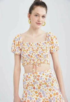 DeFacto Front Tie - Blouse - White