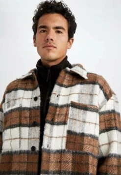 DeFacto Lichte Jas - Brown -DeFacto fa9059b85fad41f18b2d4a01be81a2db