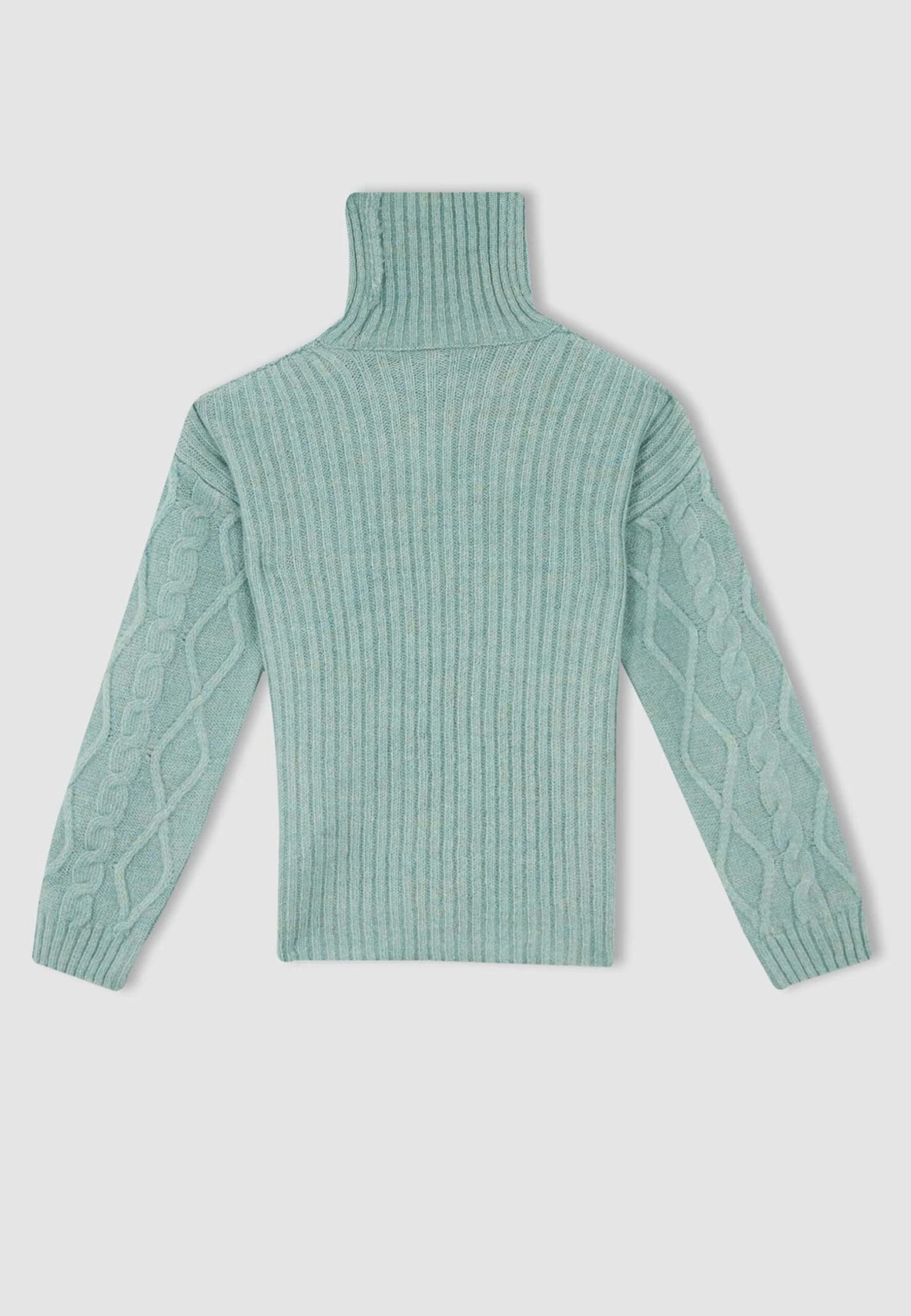 DeFacto Regular Fit - Trui - Turquoise 4 DeFacto Regular Fit - Trui - Turquoise - Afbeelding 2