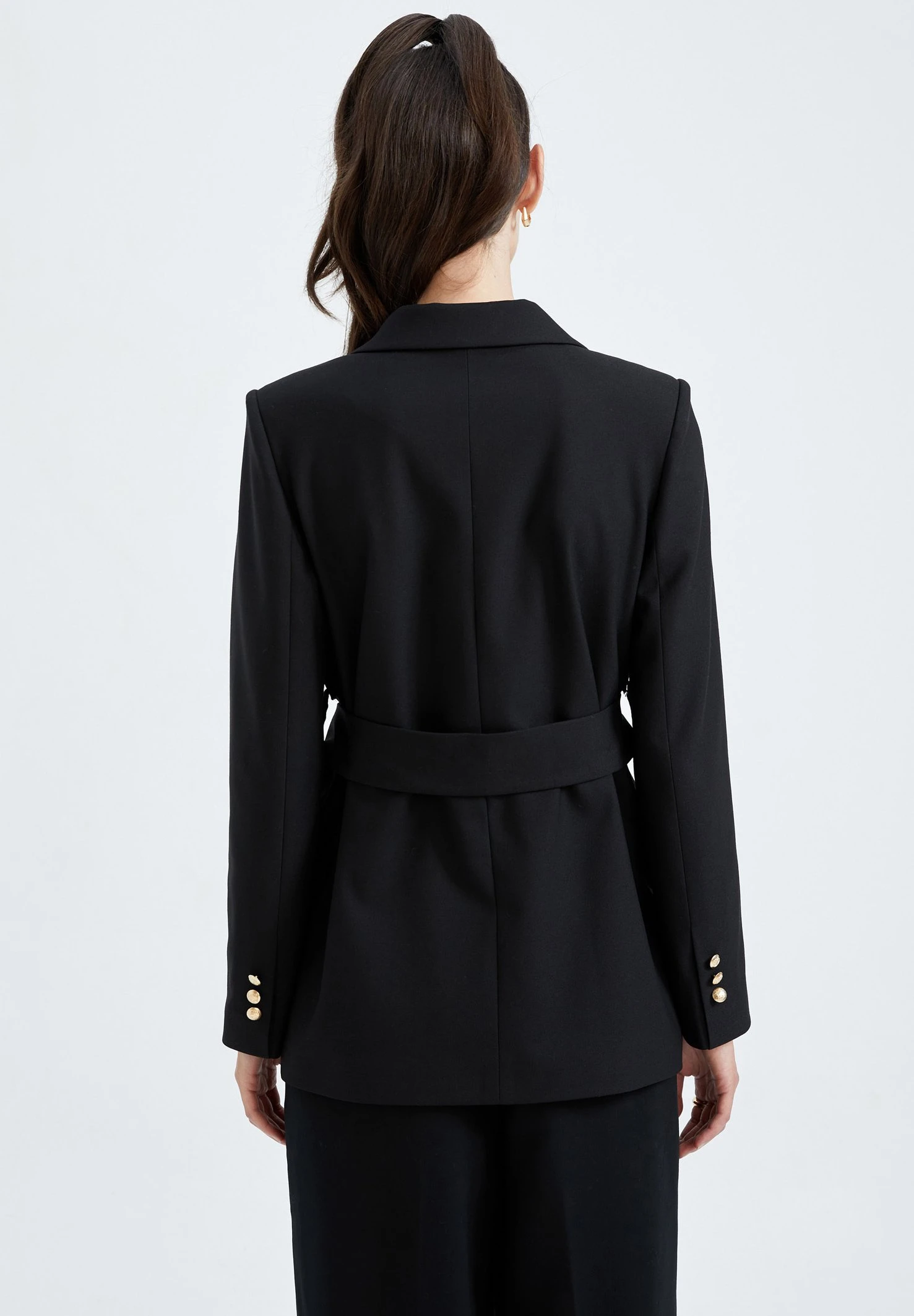 DeFacto Loose Fit - Blazer - Black 4 DeFacto Loose Fit - Blazer - Black - Afbeelding 2