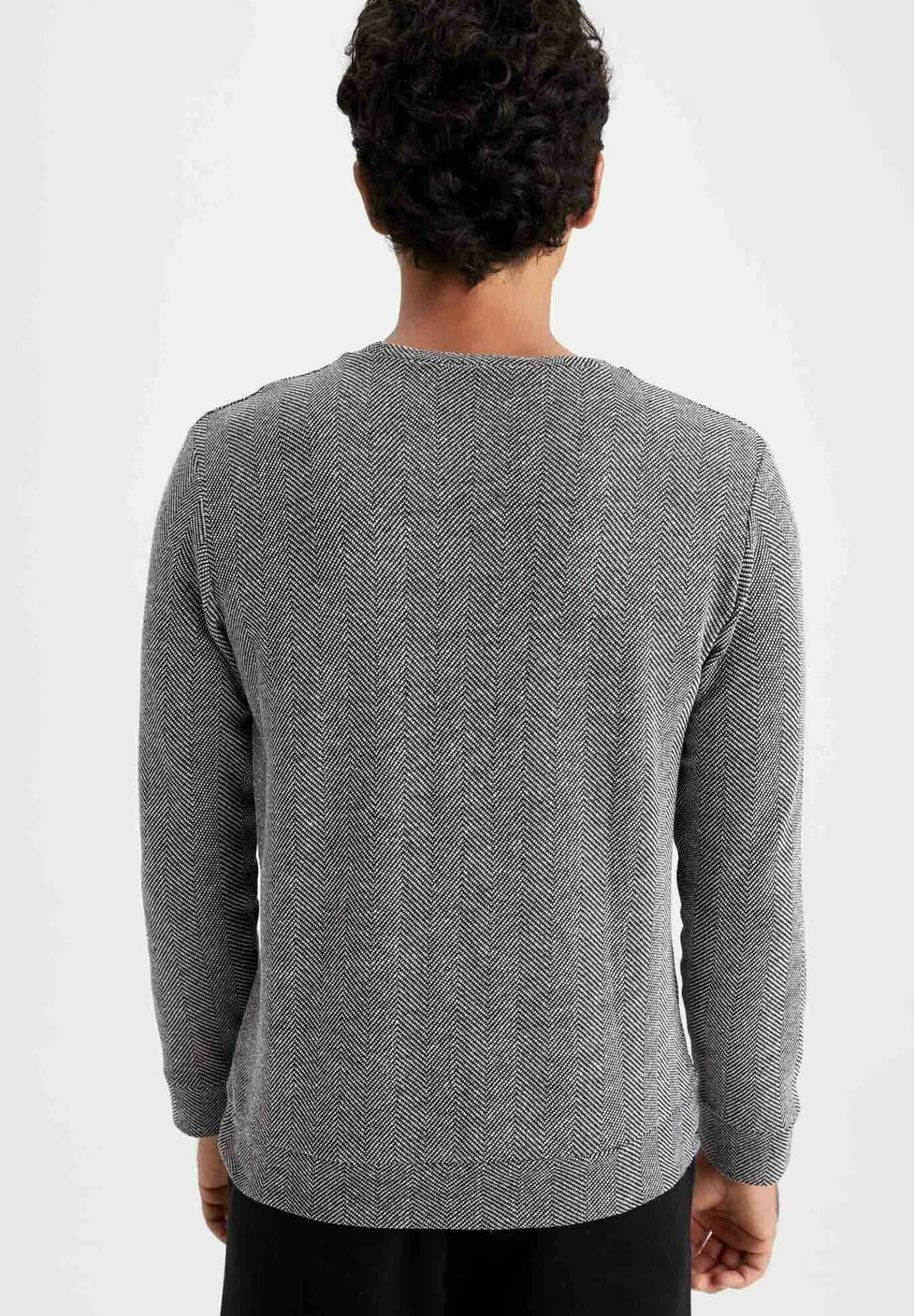 DeFacto Regular Fit- Sweater - Anthracite 5 DeFacto Regular Fit- Sweater - Anthracite - Afbeelding 3
