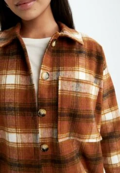 DeFacto Relax Fit - Overhemdblouse - Brown 9 DeFacto Relax Fit - Overhemdblouse - Brown -DeFacto fbaf77649f584af5a9f69af2390675bb