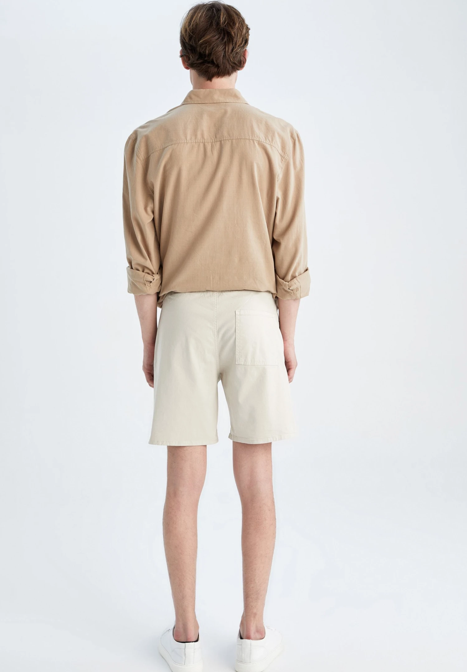 DeFacto Regular Fit - Shorts - Beige 5 DeFacto Regular Fit - Shorts - Beige - Afbeelding 3