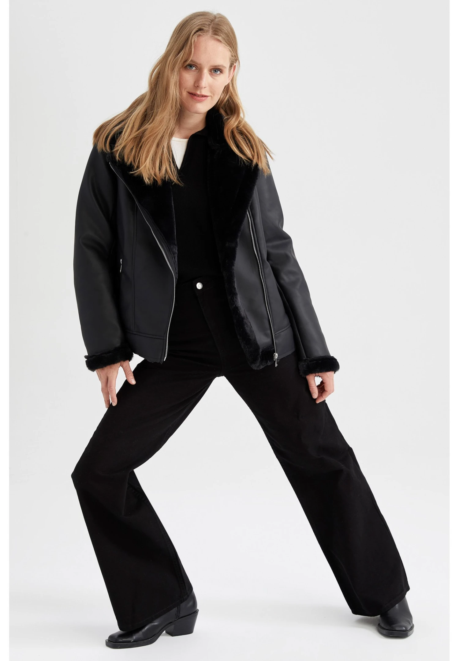 DeFacto Jas - Black 4 DeFacto Jas - Black - Afbeelding 2