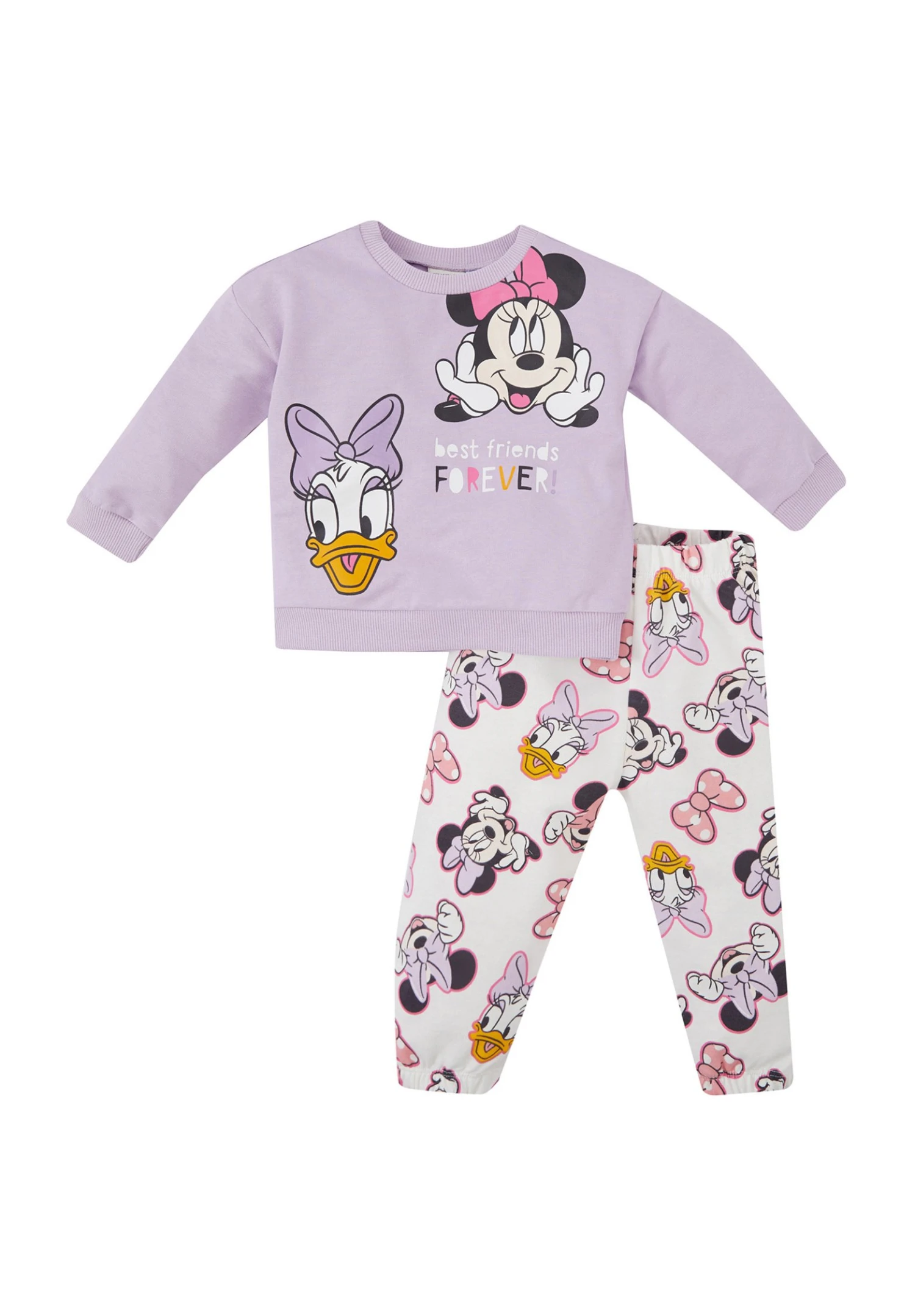 DeFacto Set Mickey & Minnie Regular Fit- Pyjama - Purple 3 DeFacto Set Mickey & Minnie Regular Fit- Pyjama - Purple