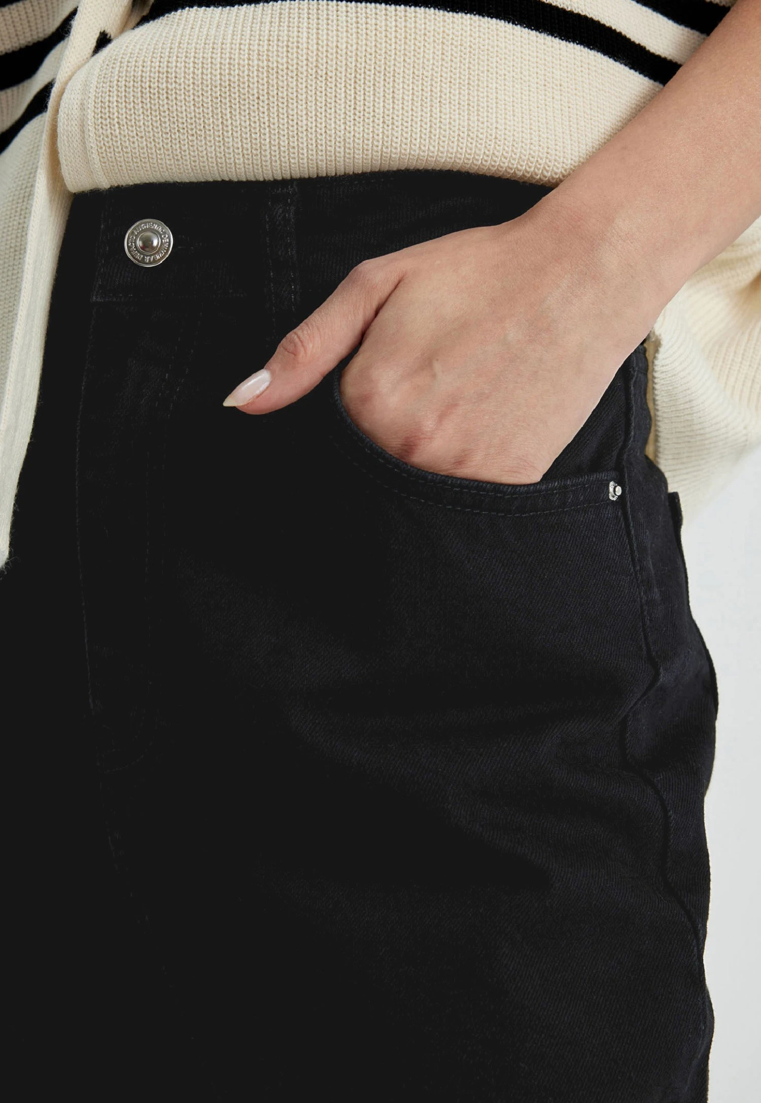 DeFacto Slim Fit Jeans - Black 6 DeFacto Slim Fit Jeans - Black - Afbeelding 4