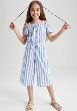 DeFacto Wide Leg - Shorts - Blue