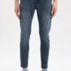 DeFacto Slim Fit Jeans - Indigo -DeFacto fd49dfb4df4346e6a3c4295013cc7cf0