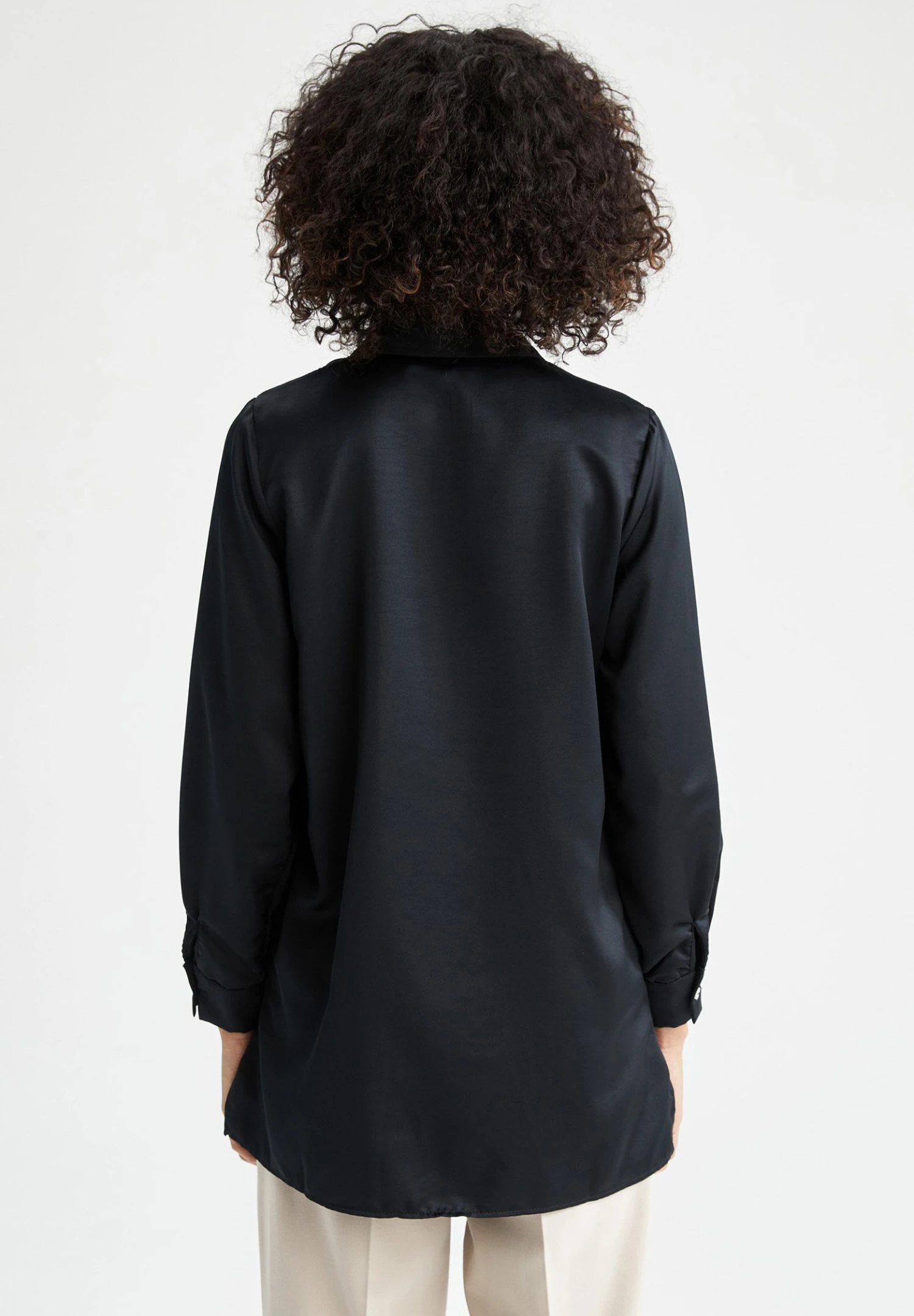 DeFacto Overhemdblouse - Black 5 DeFacto Overhemdblouse - Black - Afbeelding 3