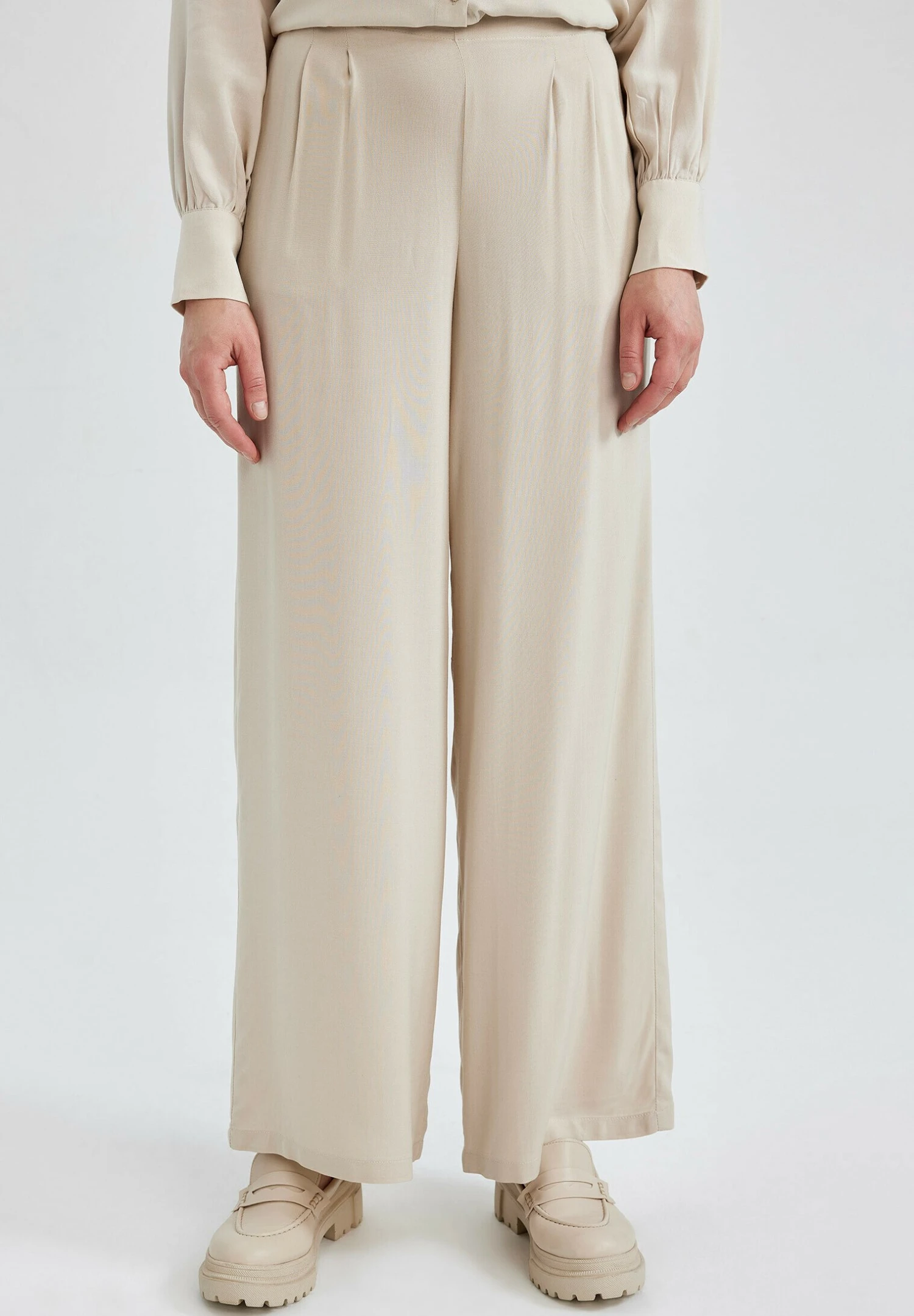 DeFacto Palazzo - Broek - Beige 3 DeFacto Palazzo - Broek - Beige