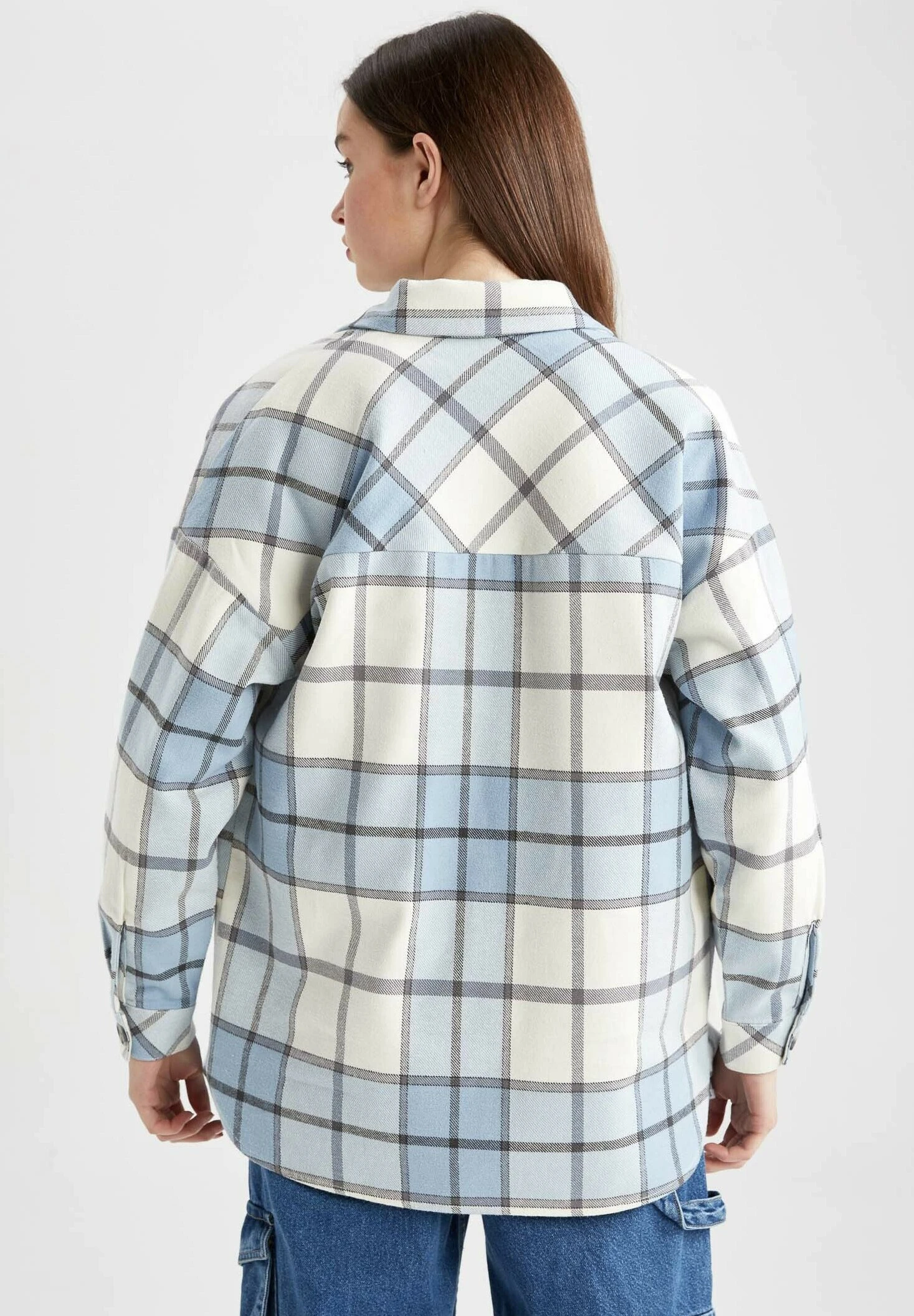 DeFacto Shacket - Lichte Jas - Blue 5 DeFacto Shacket - Lichte Jas - Blue - Afbeelding 3