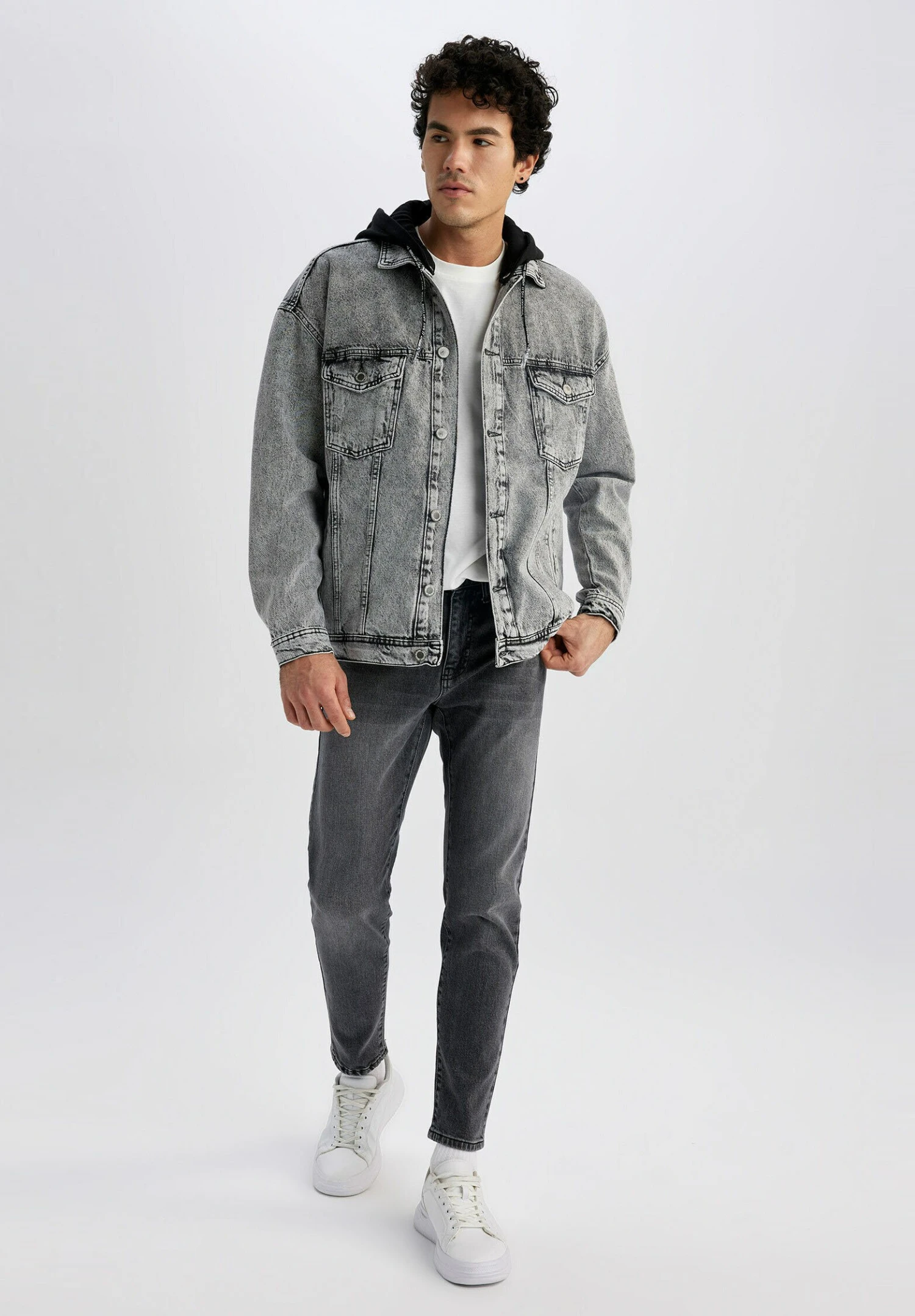 DeFacto Spijkerjas - Grey 4 DeFacto Spijkerjas - Grey - Afbeelding 2