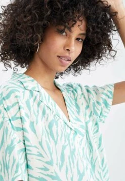 DeFacto Overhemdblouse - Turquoise -DeFacto feb6c684ec494dd5ac28c4a99e957295
