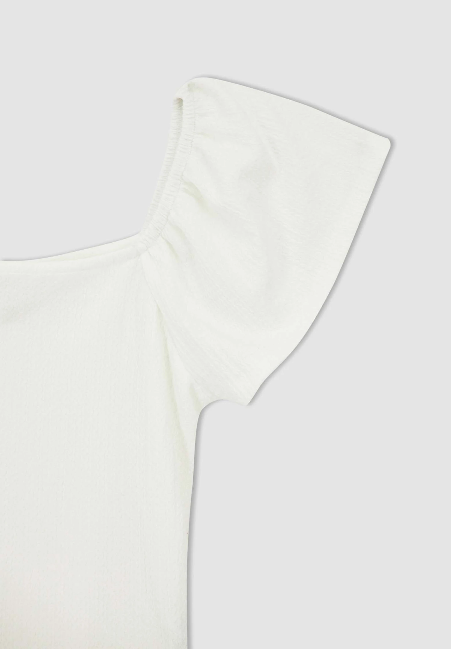 DeFacto Regular Fit- T-Shirt Basic - White 5 DeFacto Regular Fit- T-Shirt Basic - White - Afbeelding 3