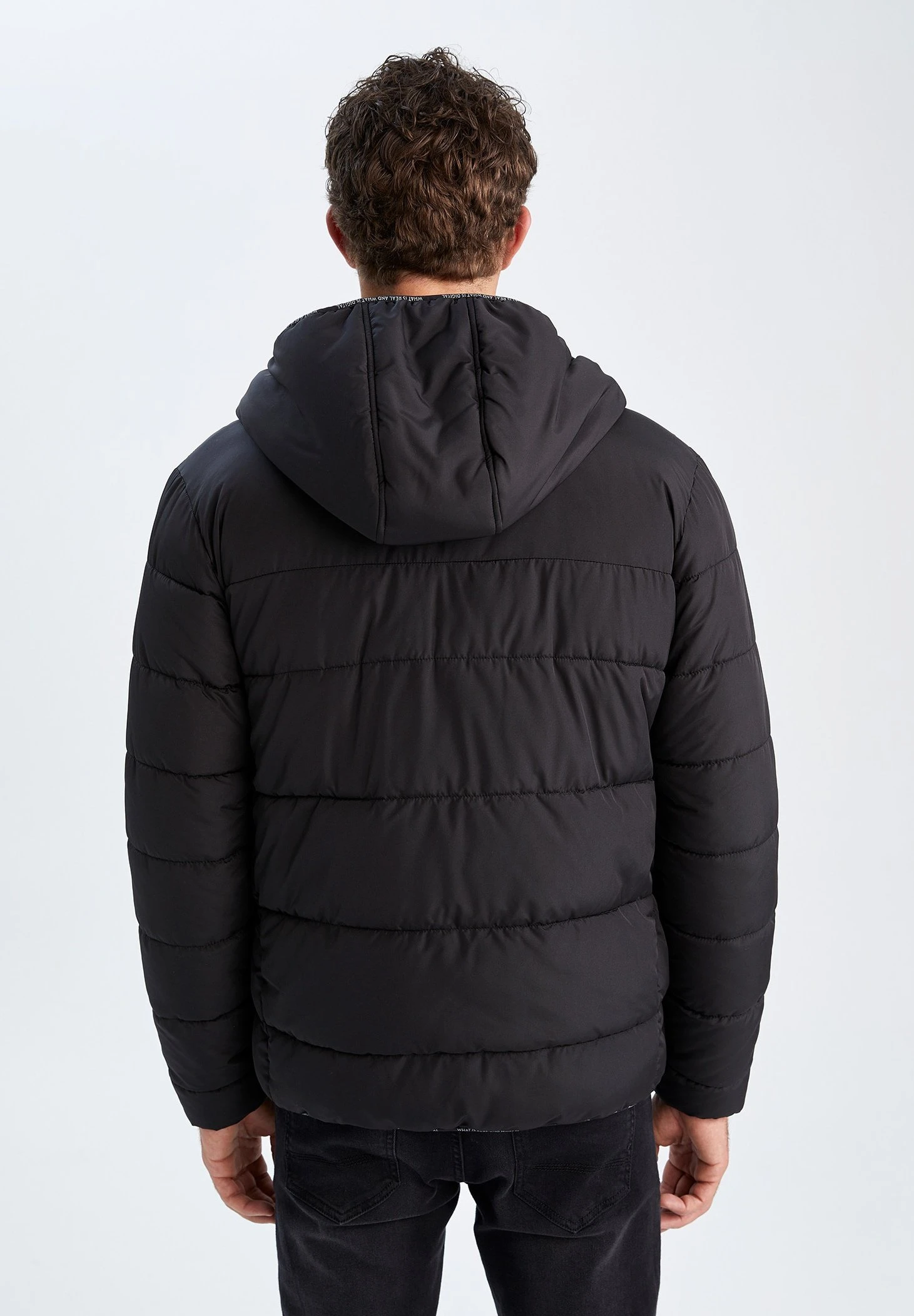 DeFacto Regular Fit- Winterjas - Black 5 DeFacto Regular Fit- Winterjas - Black - Afbeelding 3