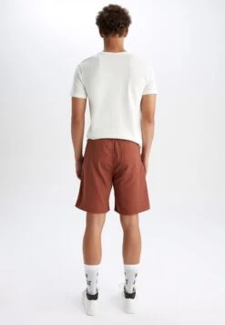 DeFacto Relax Fit- Shorts - Brown -DeFacto ffc96d61778947bc9f81da157e54ef54