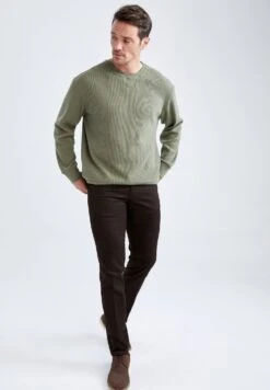 DeFacto Slim Fit- Chino - Brown -DeFacto ffdf4a3b85b34b95b0e878af12f42d5d